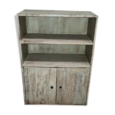 Old wooden furniture with two shelves and two drawers