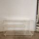 80s plexiglass hi-fi furniture shelf
