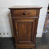 Louis Philippe style bedside table in walnut