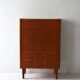 Scandinavian teak chest of drawers with 6 drawers from the 1950s/60s