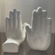 Pair of vintage ceramic hand bookends