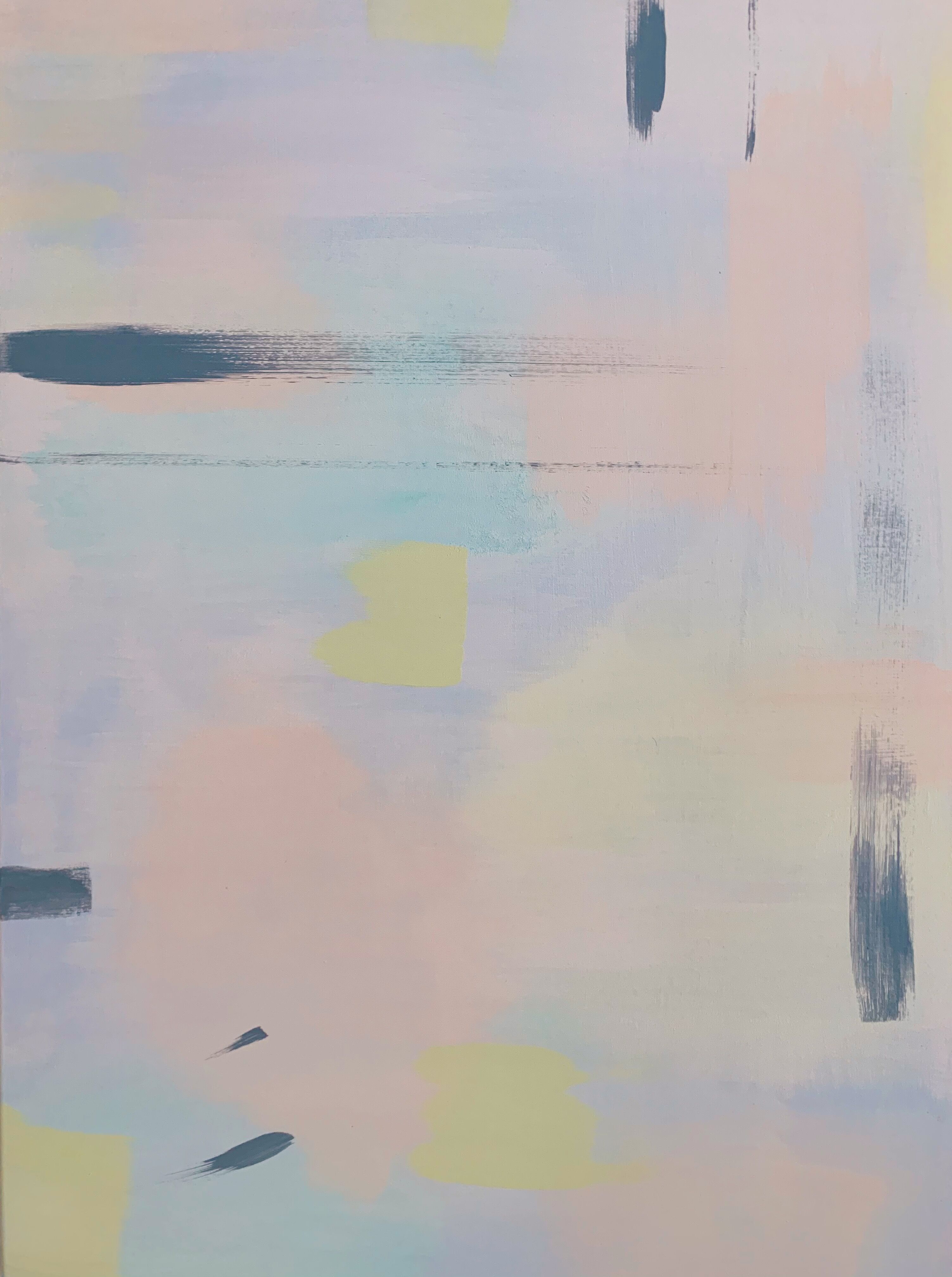 Modern abstract art canvas Forbidden Colours