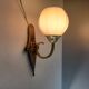 Ancienne applique art nouveau - Bronze et opaline