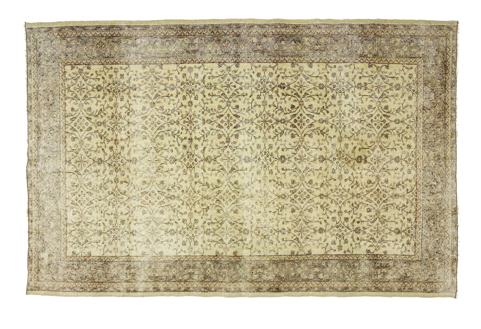 Anatolian handmade vintage rug 243 cm x 159 cm