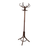 Wooden parrot coat rack