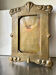 Art nouveau brass metal frame