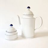 Seltmann Weiden porcelain coffee pot and sugar bowl, W Germany, 1980s