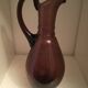 1 Biot bubble blown glass carafe, violet