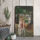 Theatre decoration painted on wood