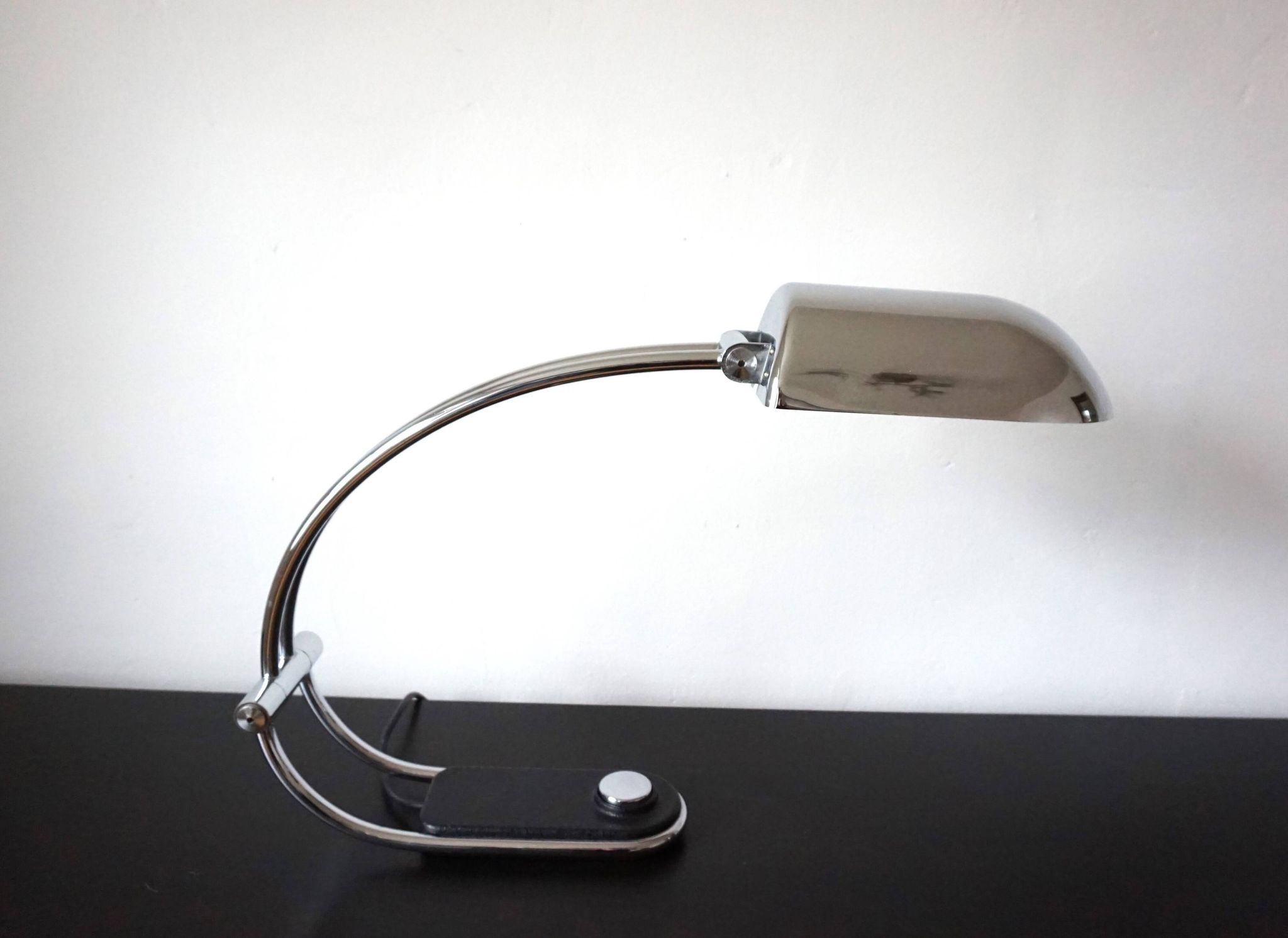 Hillebrand chrome table lamp by Egon Hillebrand