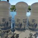 Lot 3 pots epices opaline