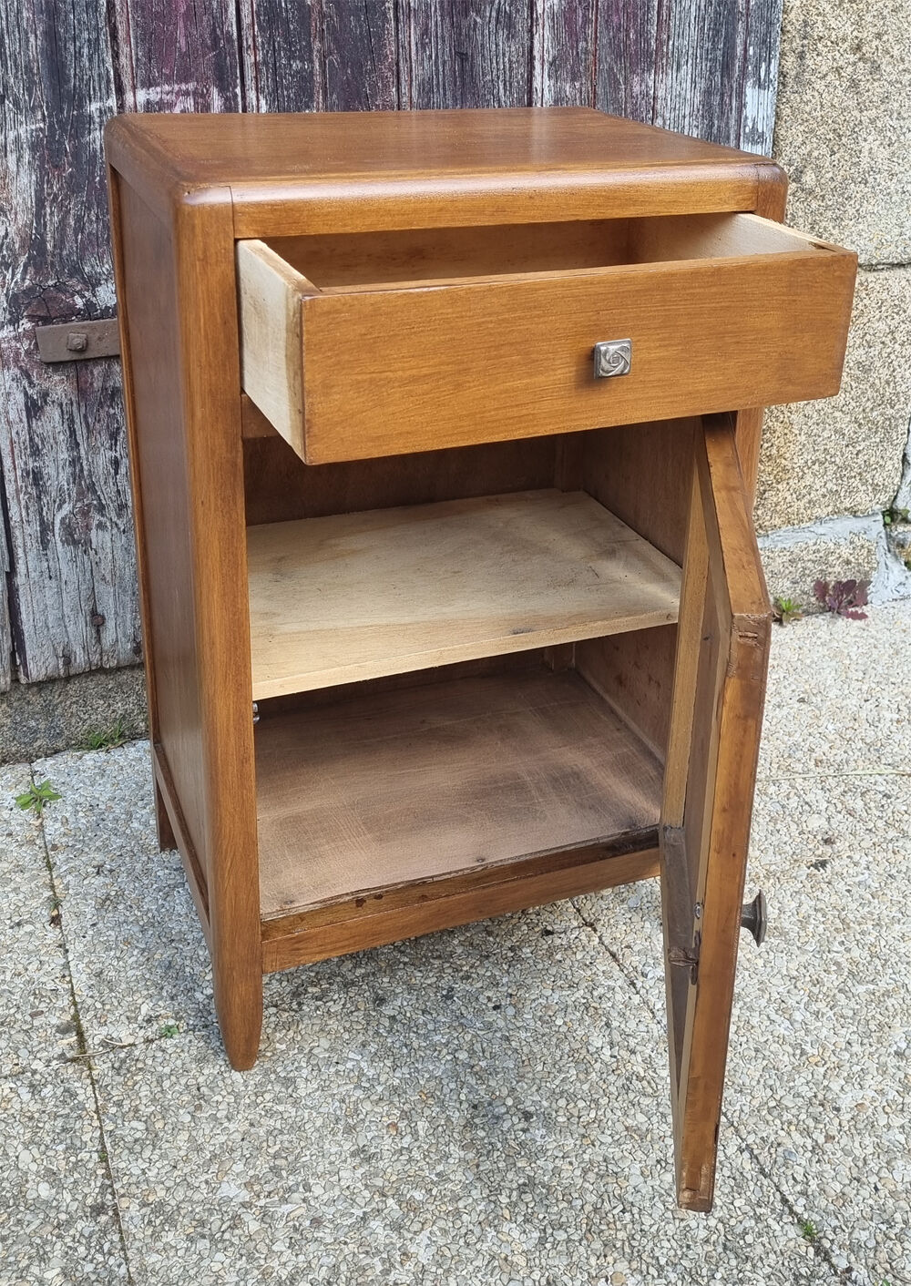 Storage cabinet of floor, wood, vintage, 50s