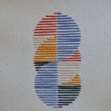 Embroidery on rag paper
