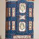 Antique hand-painted Baroque chest folk art cabinet dated solid wood Central Europe, 1865