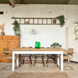 Old workshop table solid oak tray