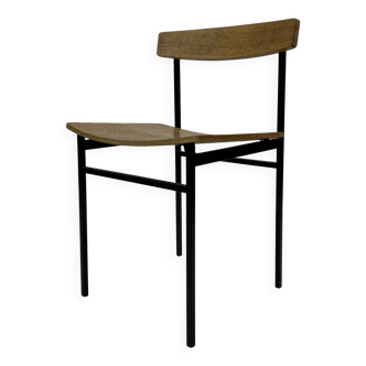 Chaise Auping Carrelle Vintage Bois et Métal design années 50