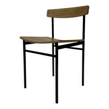 Vintage Auping Chair Carrelle Wood and Metal 1950s design