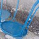 Blue garden chairs