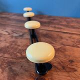 Metal wall coat rack with 4 hooks