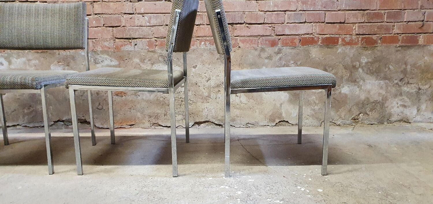 Set of four vintage armchair chairs