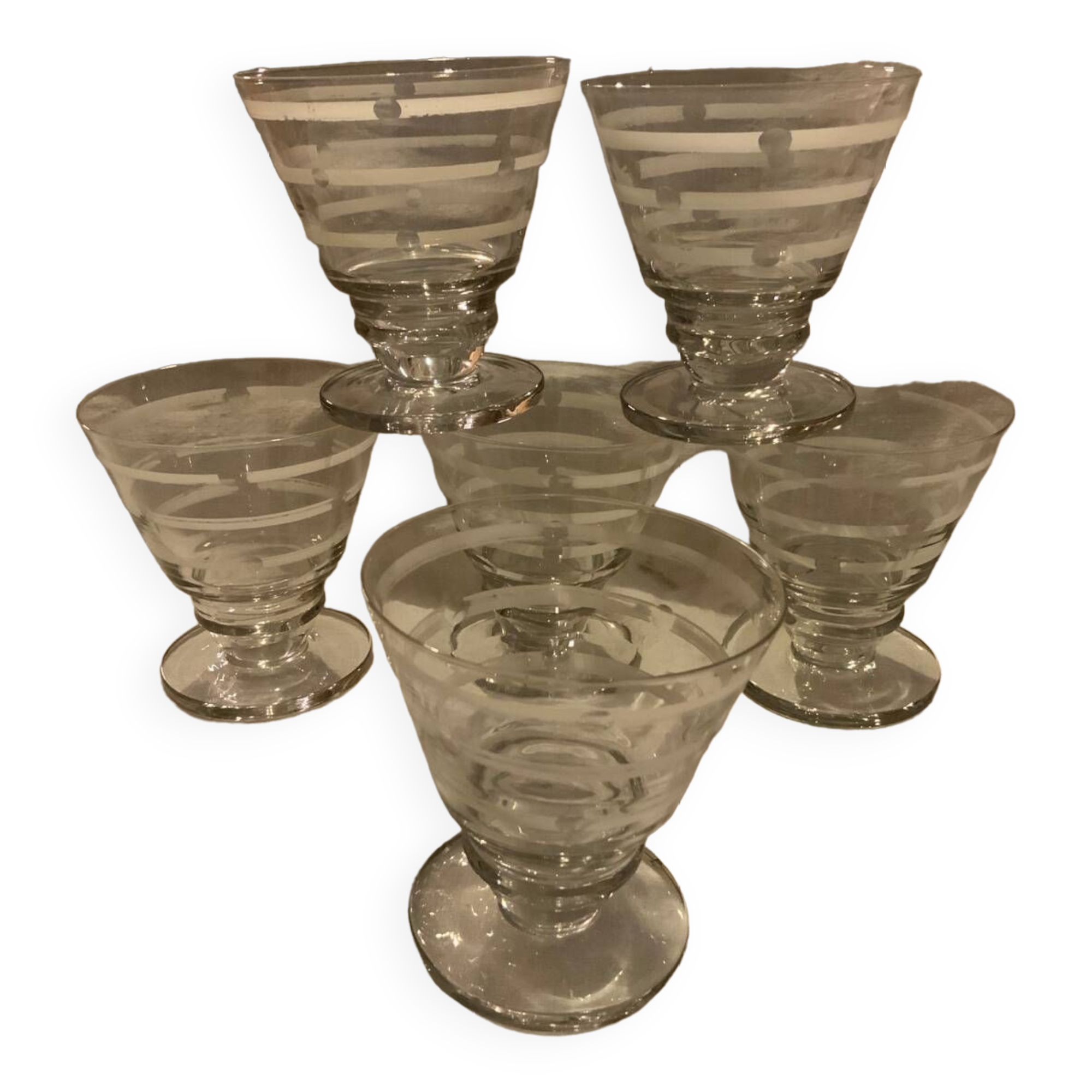 Selency x Monoprix Croisé Laroche stemware