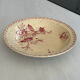 Shallow dish / salad bowl red ironstone Gien honeysuckle model faïence