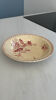 Shallow dish / salad bowl red ironstone Gien honeysuckle model faïence