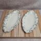 2 iron earth dishes Clairefontaine model Lys black antique