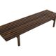 Slatted bench table wenge wood Martin Visser style 60's