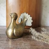Brass peacock