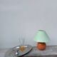 Two-tone ceramic bedside lamp 1980
