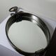 Oval mirror in handcrafted wrought iron, mid-century brutalist vintage from the 50s-70s.