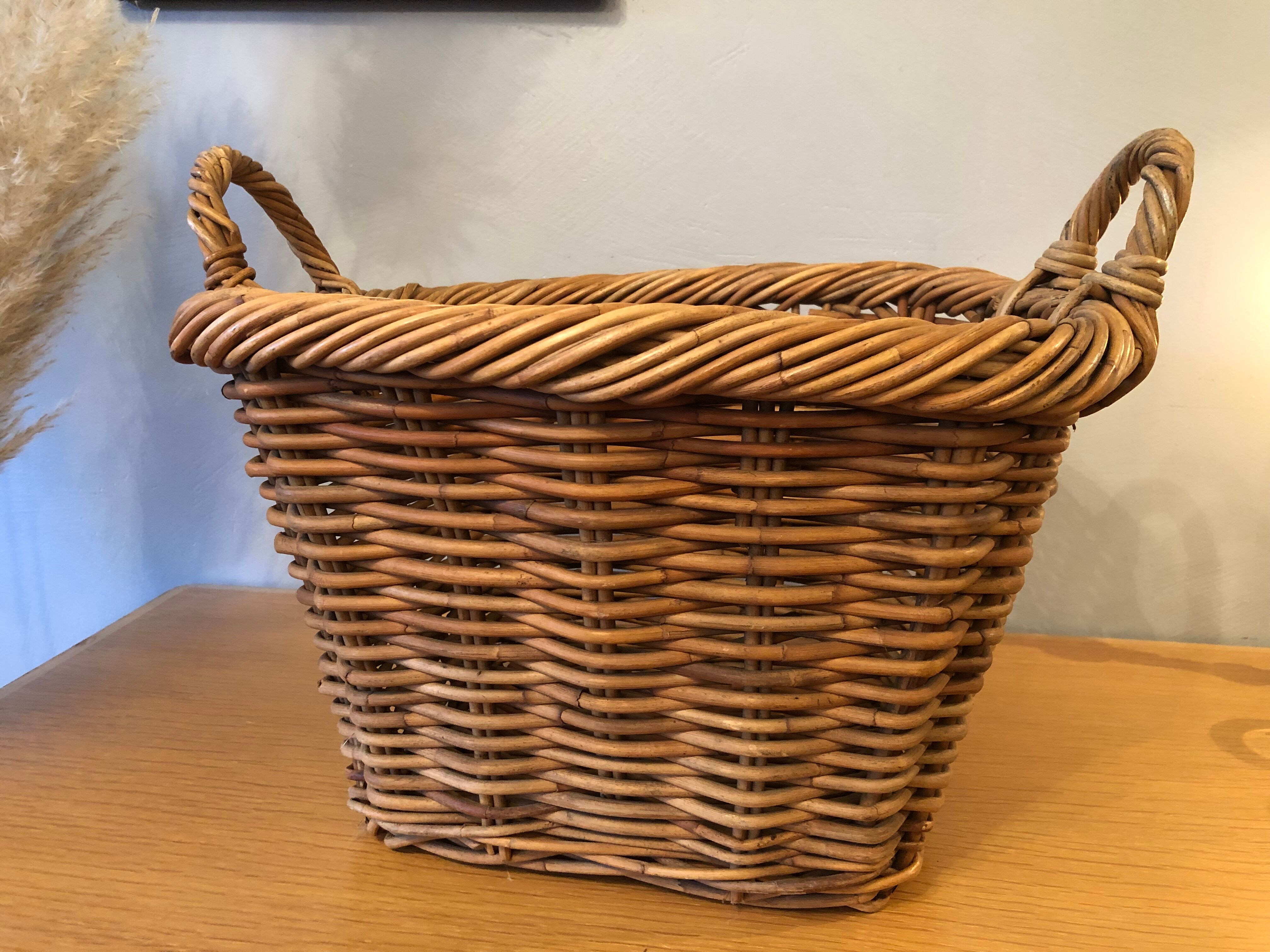 Old rattan basket