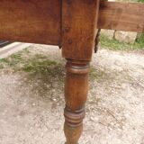 8-seater walnut farm table 199 cm 19th century