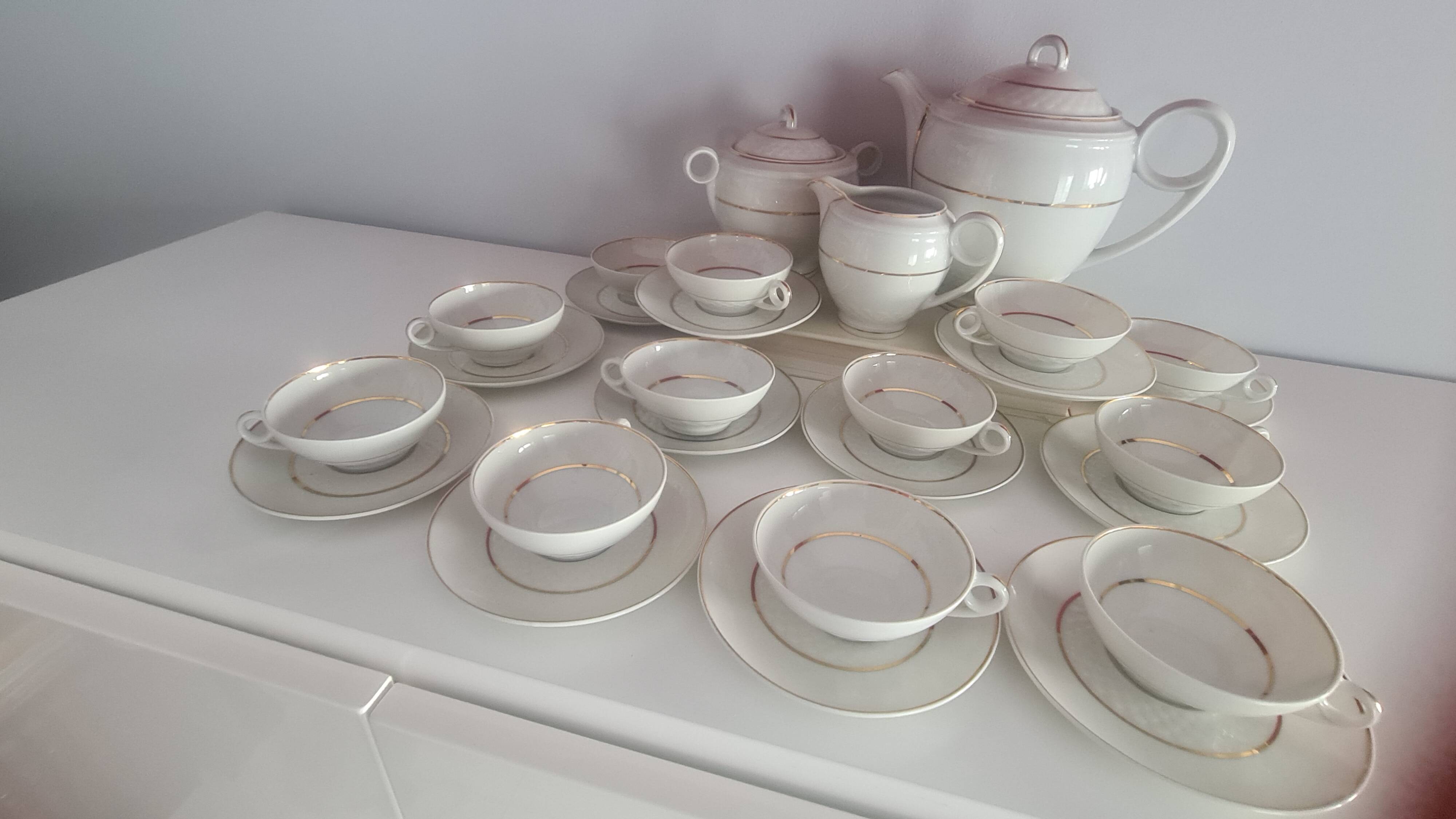 1950s Limoges porcelain coffee service