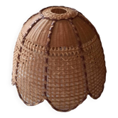 Vintage wicker pendant light