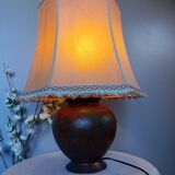 Vintage, aged copper metal lamp base