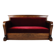 Empire Walnut Red Sofa, early 19th Century
