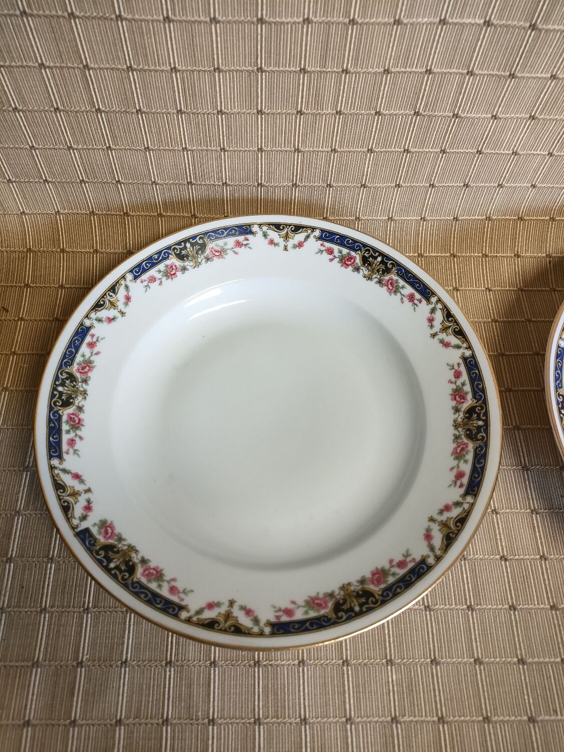 6 hollow plates old Limoges porcelain