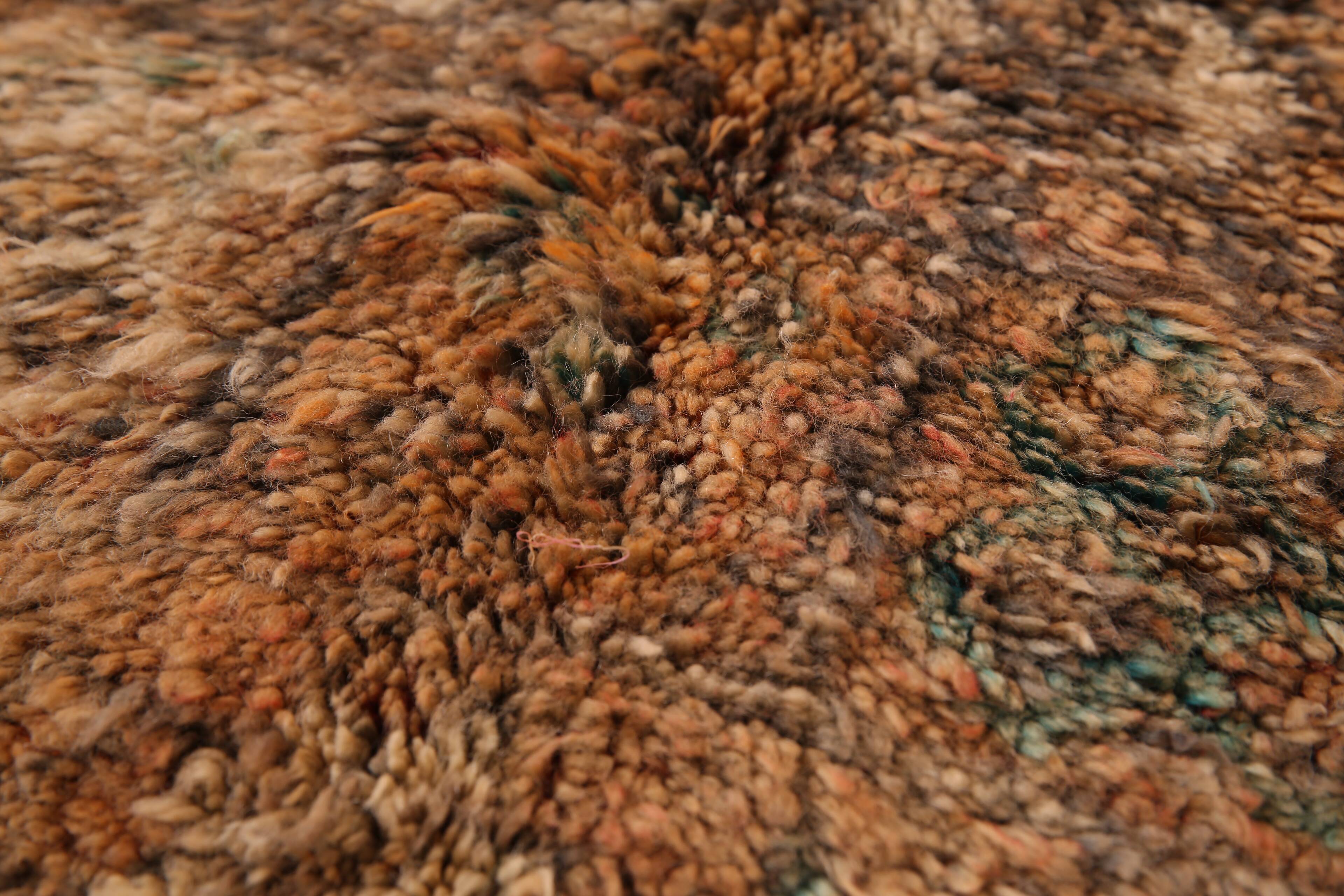 Peach Vintage Moroccan Rug 178 x 264 cm, Berber Wool Rug, Handmade Boho Rug