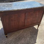 Louis xvi mahogany chest of drawers with 3 drawers from the 19th century