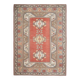 Vintage Turkish hand-knotted wool cotton red area rug 259x351