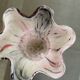 Pink and black blown glass vase