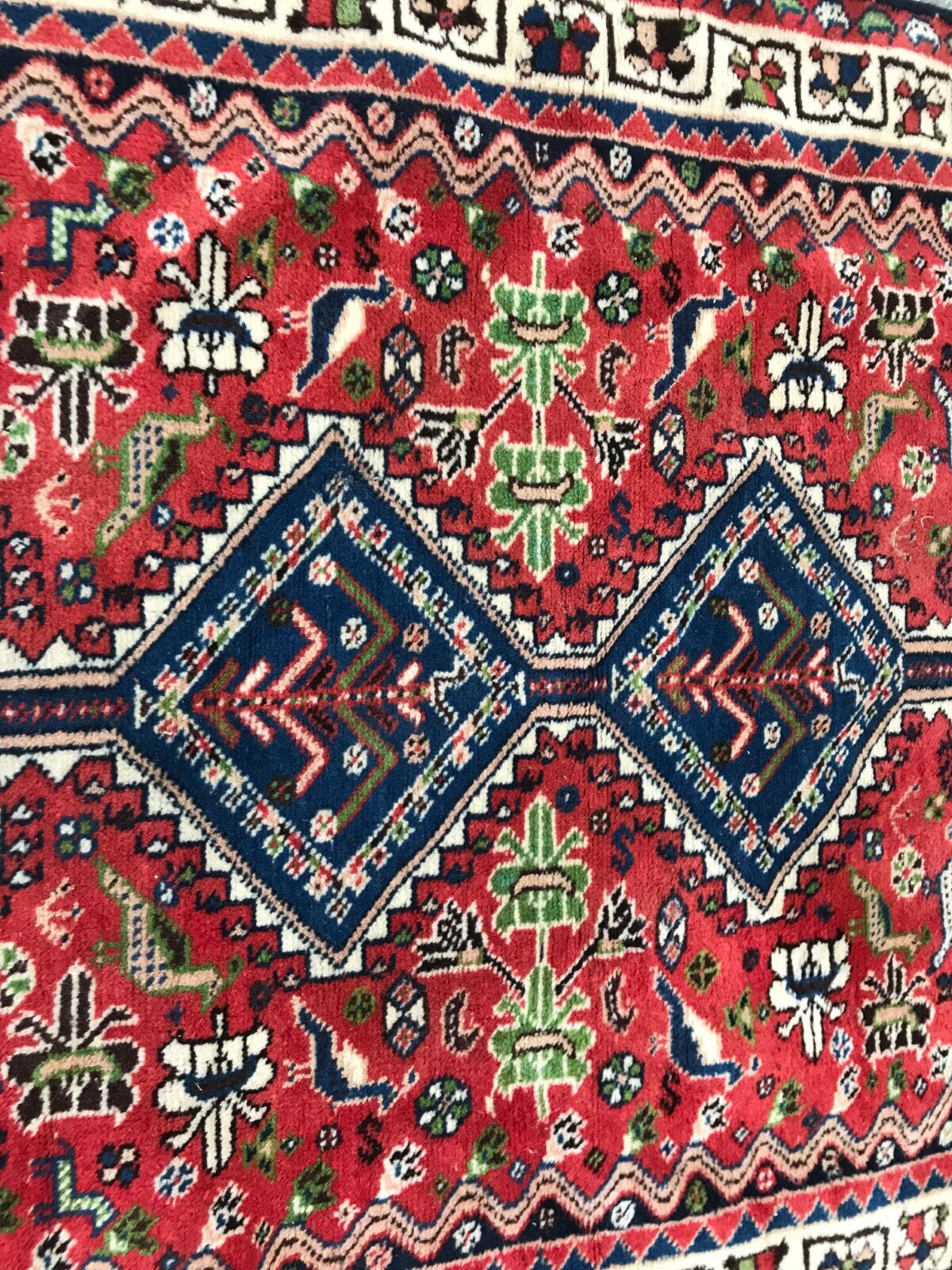 Vintage carpet Persian yalameh done hand 104 X 144 CM