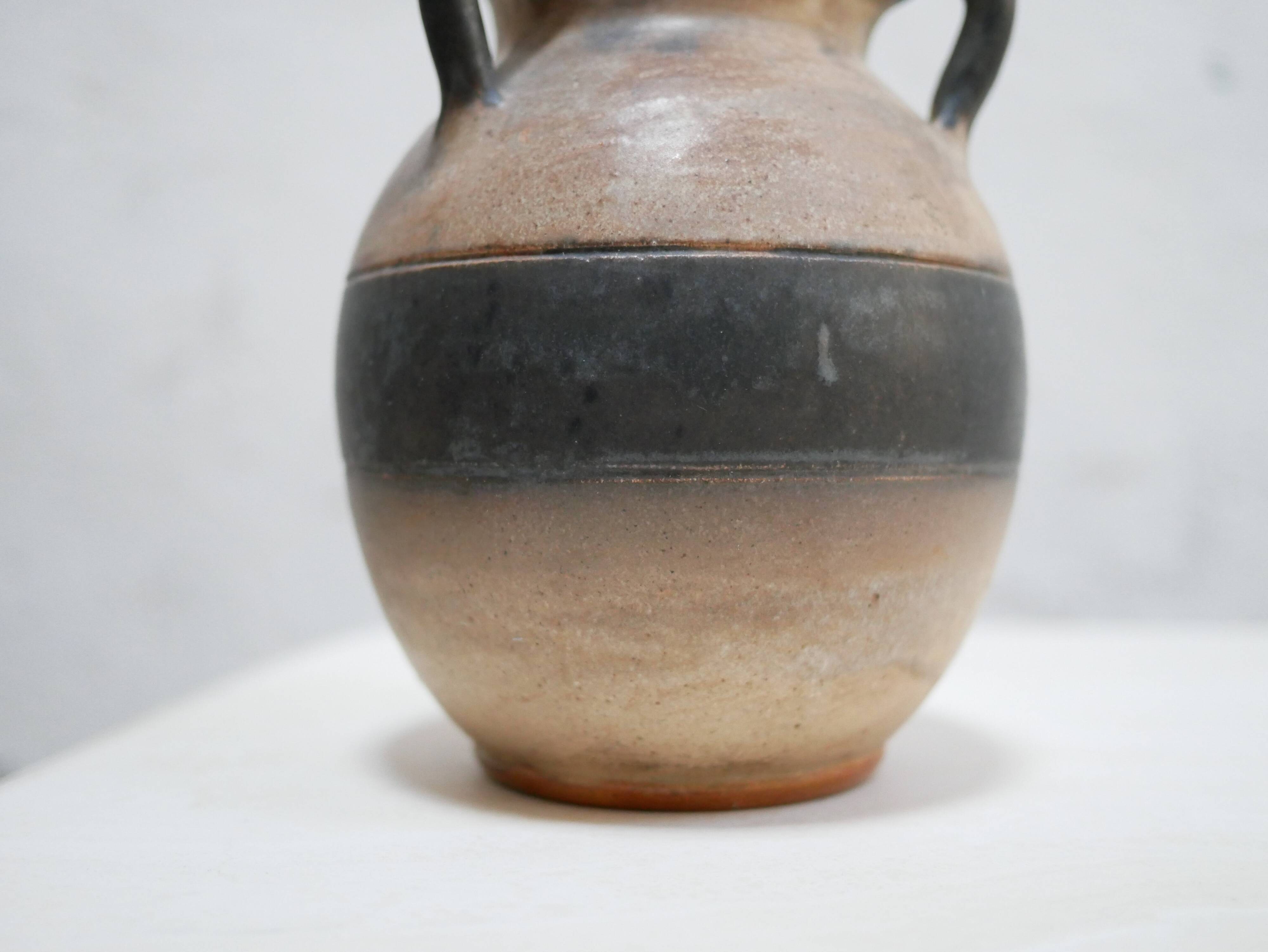 Vase vintage en grès par W. Biron, Belgique