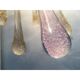 Sputnik Chandelier in Murano Glass with Gold and Pink Air Drops