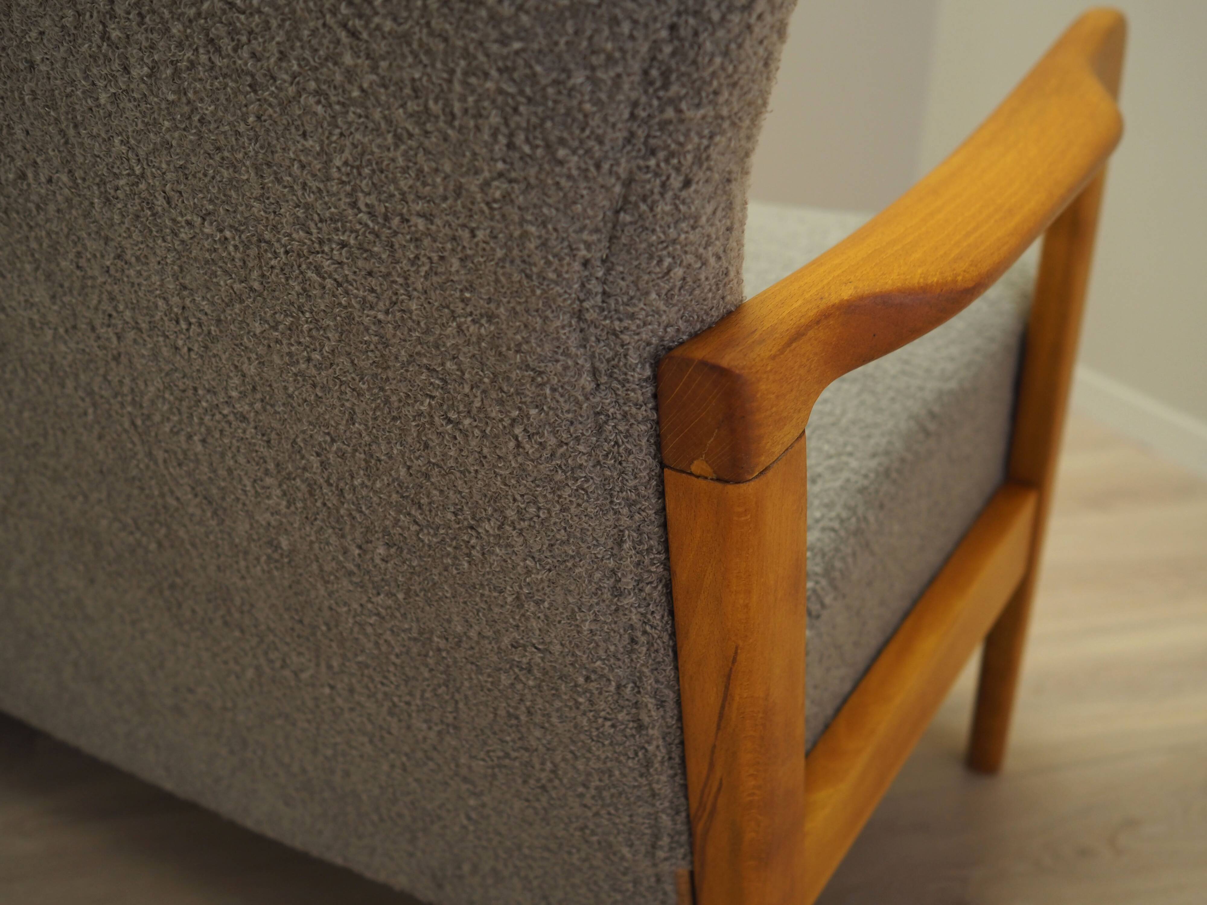 Canapé en hêtre, design danois, années 1960, designer : Soren Hansen, fabricant : Fritz Hansen