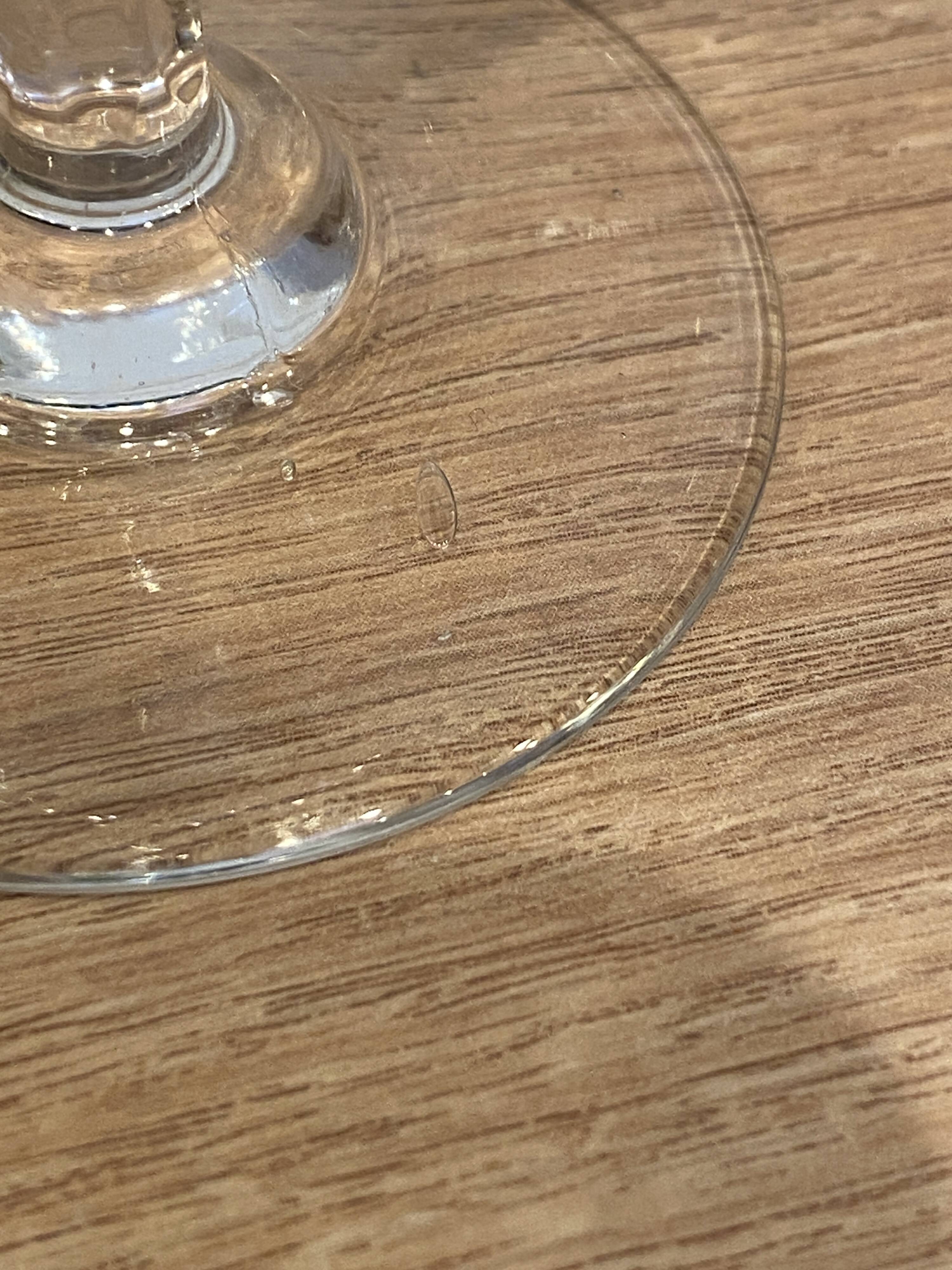 Set de 6 verres à vin gravés