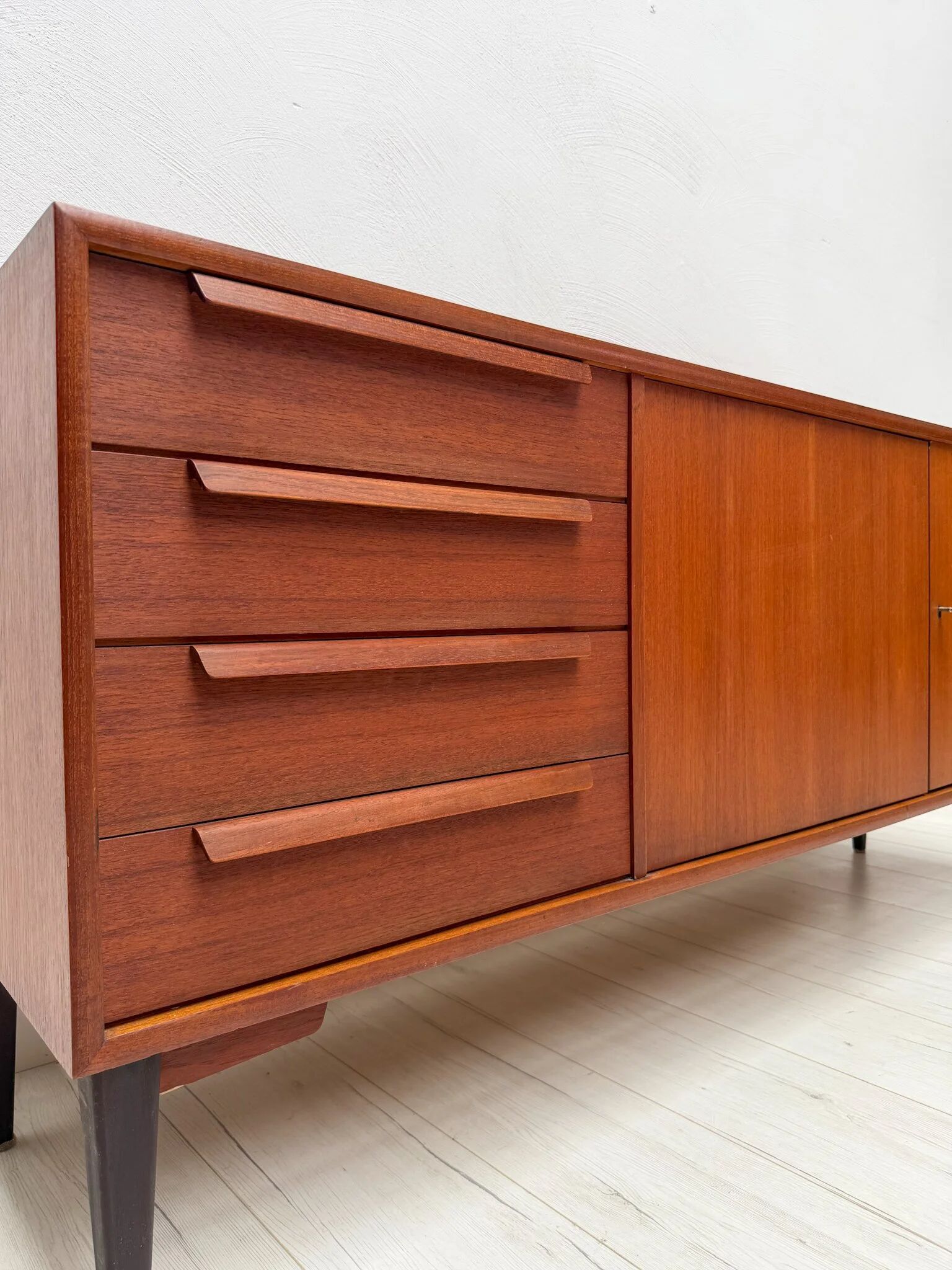 1960s vintage mid-century German teak sideboard by WK Möbel