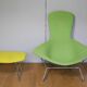 Fauteuil Bird et son ottoman Knoll par Bertoia